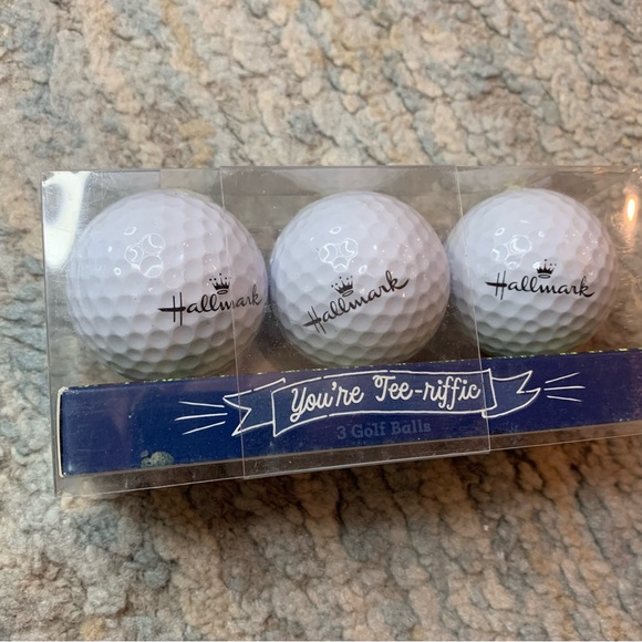 NIP Hallmark set of 3 DAD golf balls Father's Day Gift You're Tee-riffic - Picture 2 of 3